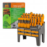 Набір викруток і біт 100 предметів на пластиковому стенді ISMA IS-10100