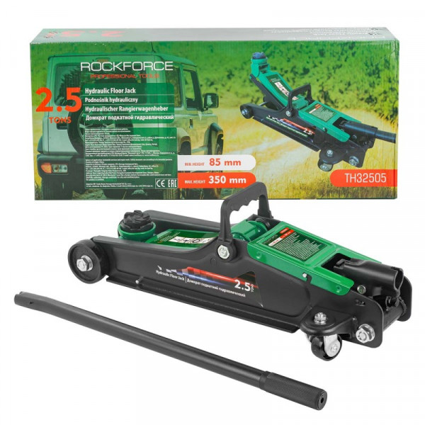 Домкрат 2.5т (85-350мм) підкатний гідравлічний Rockforce RF-TH32505