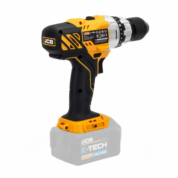 Дриль-шуруповерт акумуляторний 18V, max 45Nm, без акумулятора JCB-18DD-B-E