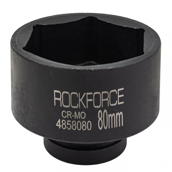 Головка ударна 1" 6гр. 80мм ROCKFORCE RF-4858080