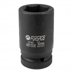 Головка ударна глибока 1" 6-гранна 36мм Forsage F-48510036