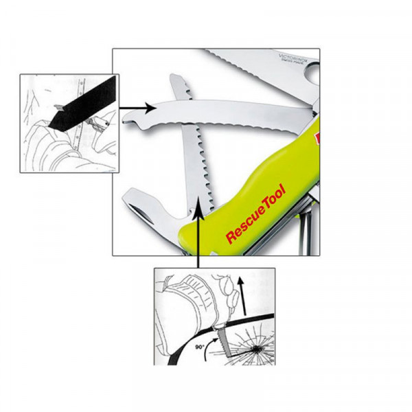 Складаний ніж Victorinox Rescuetool One Hand 0.8623.MWN