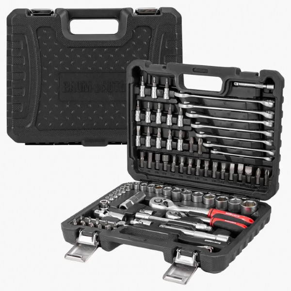 Набір інструментів 82пр. 1/4", 3/8" (6гр.) BaumAuto BM-4821-5DS Набір інструментів 82пр. 1/4", 3/8" (6гр.) BaumAuto BM-4821-5DS