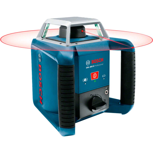 Ротаційний лазерний нівелір Bosch Professional GRL 400 H в чемодані з приймачем LR 1, акб 1,2V HR20 та з/п 0601061800