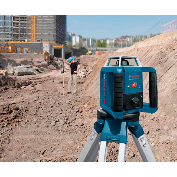 Ротаційний лазерний нівелір Bosch Professional GRL 400 H в чемодані з приймачем LR 1, акб 1,2V HR20 та з/п 0601061800