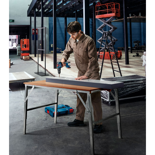 Безщітковий акумуляторний ударний шурупокрут Bosch GSB 18V-50 Professional у L-Case з 2 акб GBA 18V 2 Ah та з/п GAL 18V-20 06019H5100