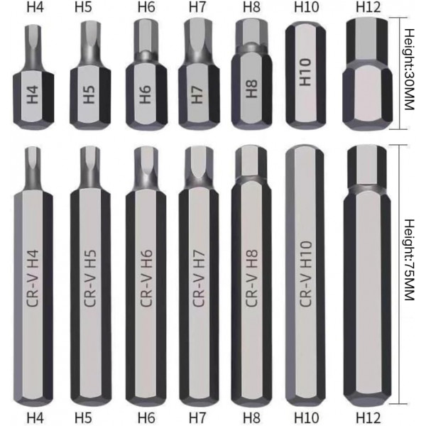 Набір біт з адаптерами 1/2&3/8 TORX, HEX, SPLINE 40од. REWOLT T1347