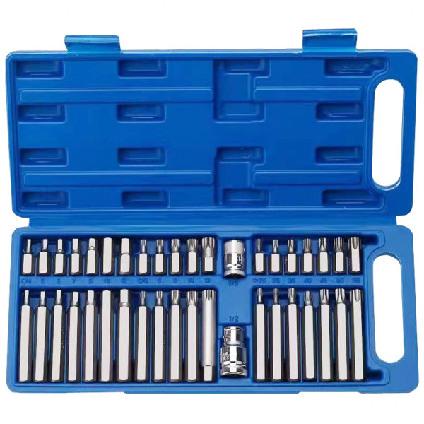 Набір біт з адаптерами 1/2&3/8 TORX, HEX, SPLINE 40од. REWOLT T1347