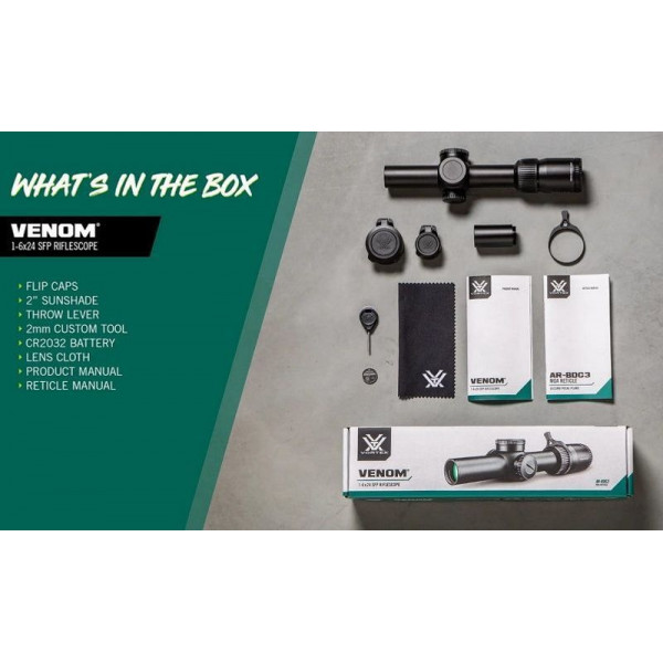 Приціл оптичний Vortex Venom 1-6x24 SFP AR-BDC3 MOA (VEN-1601) (930667)