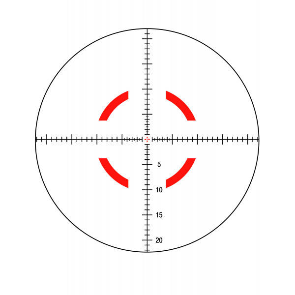 Приціл оптичний TRIJICON VCOG 1-8x28 illum. Red MRAD Crosshair VC18-C-2400004