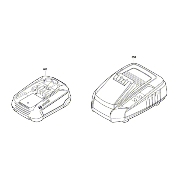 Акумуляторна ланцюгова пила Bosch UniversalChain 18 з 1 акб PBA 18V 2,5 Ah W-B та з/п AL 1820 CV 06008B8000