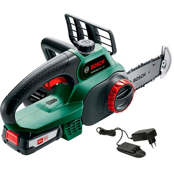 Акумуляторна ланцюгова пила Bosch UniversalChain 18 з 1 акб PBA 18V 2,5 Ah W-B та з/п AL 1820 CV 06008B8000
