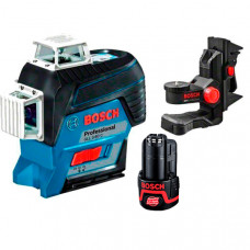 Лазерний нівелір Bosch Professional GLL 3-80 C в L-Boxx 136 з тримачем BM 1, мішенню, чохлом, 1 акб GBA 12V 2.0 Ah та з/п GAL 1230 CV 0601063R02