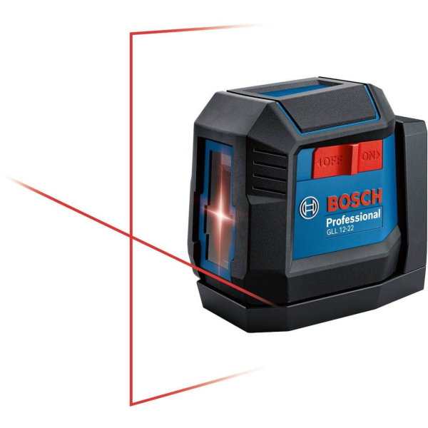 Лазерний нівелір Bosch Professional GLL 12-22 з батарейками і чохлом 0601065220
