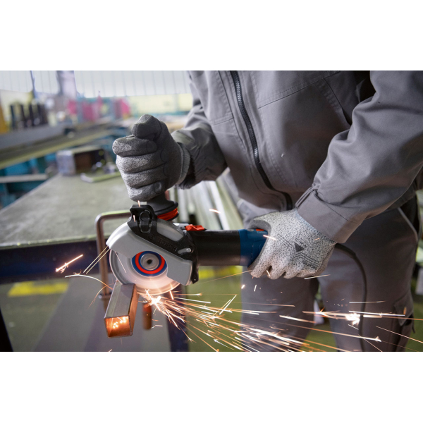 Кутова шліфмашина Bosch Professional GWS 17-125 S з регулюванням, антивібраційною рукояткою та пиловим фільтром 06017D0300
