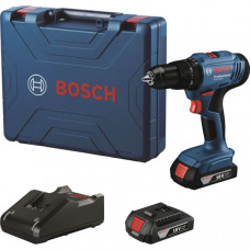 Акумуляторний ударний дриль-шурупокрут Bosch Professional GSB 183-LI з 2 акб GBA 18V 2 Ah і з/п GAL 18V-20, в кейсі 06019K9100