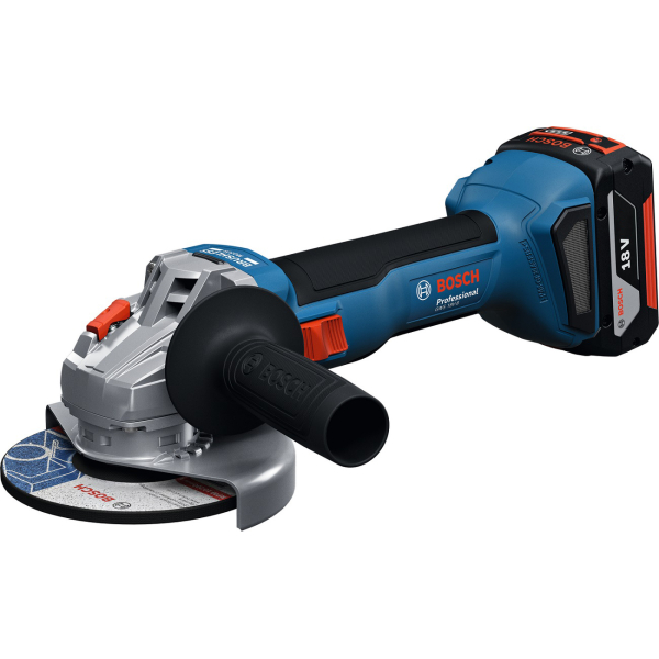 Акумуляторна безщіткова кутова шліфувальна машина Bosch GWS 18V-8 (06019N9003) L-Boxx (Full - 2 аку 5Ah та ЗП)