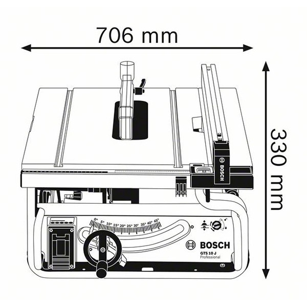 Настільна циркулярна пила Bosch Professional GTS 10 J 0601B30500