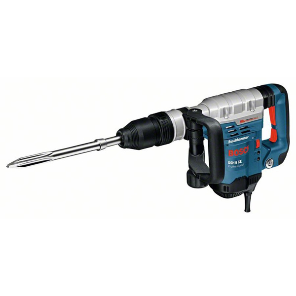 Відбійний молоток Bosch Professional GSH 5 CE в чемодані з пикоподібним зубилом 0611321000