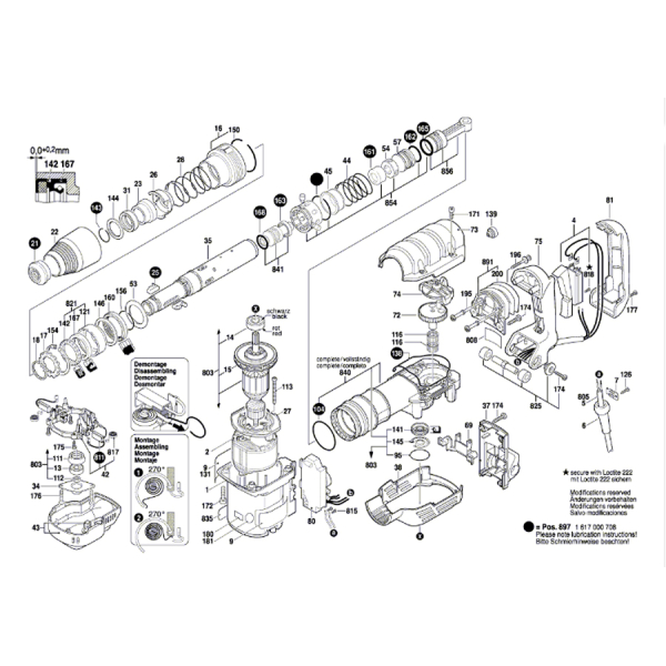 Відбійний молоток Bosch Professional GSH 5 CE в чемодані з пикоподібним зубилом 0611321000