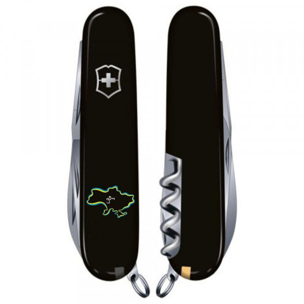 Складаний ніж Victorinox CLIMBER UKRAINE Кордони України + Дім 1.3703.3_T1290u