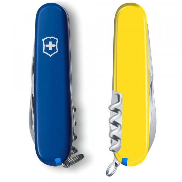 Складаний ніж Victorinox CAMPER UKRAINE синьо-жовтий 1.3613.2.8