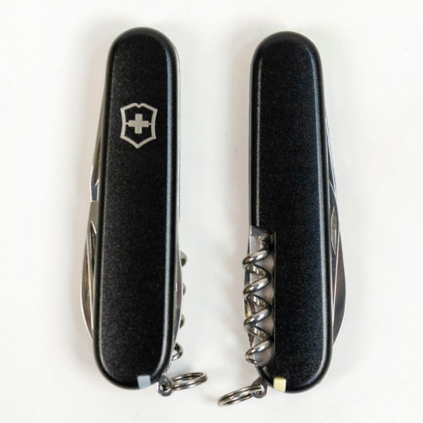 Складаний ніж Victorinox SPARTAN MAT чорний матовий лак 1.3603.3.M0007p