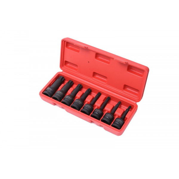Набір головок-біт TORX ударних 1/2 ", 8пр. (Т30,40,45,50,55,60,70,80), в кейсі