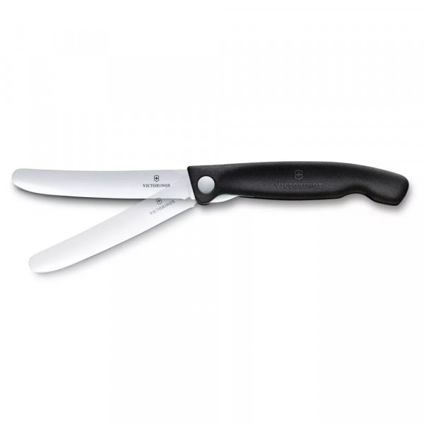 Ніж для пікніка складаний 11см Victorinox Swiss Classic Picnic округлий кінчик, лезо гладке, чорний, картонна коробка (6.7803.F Ніж для пікніка складаний 11см Victorinox Swiss Classic Picnic округлий кінчик, лезо гладке, чорний, картонна коробка (6.7803.F