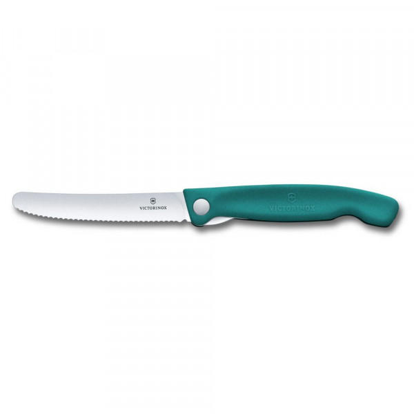 Складаний ніж для пікніка Victorinox Swiss Classic 11см хвил зел 6.7834.FC1