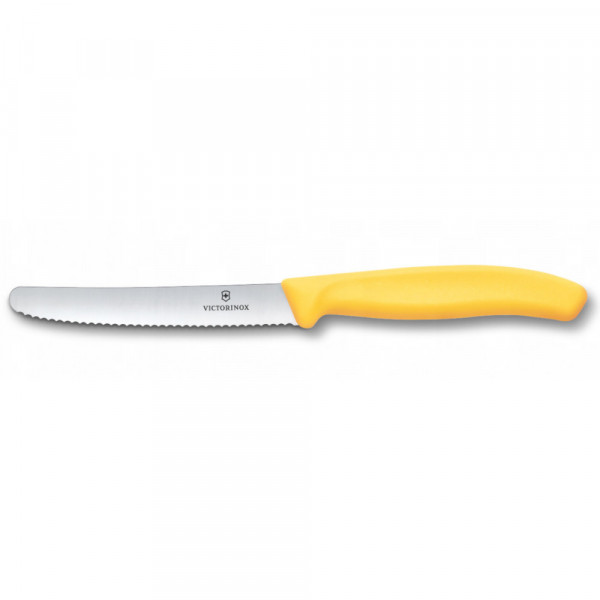 Ніж для томатів Victorinox Swiss Classic 11см хвил жовт 6.7838.C1