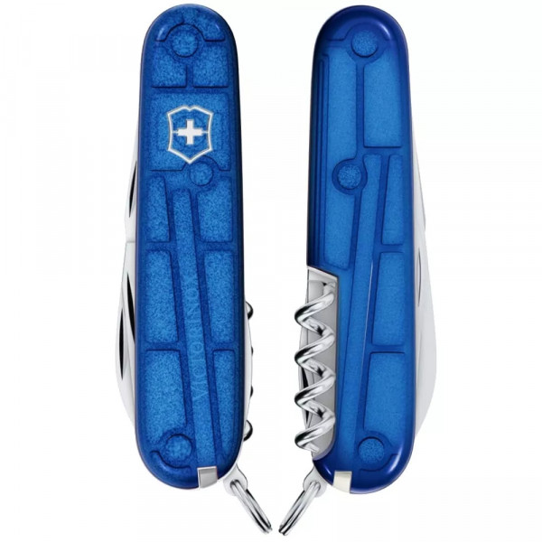 Складаний ніж 91 мм Victorinox Spartan MAT 2 шари 12функцій матовий напівпрозорий Синій 1(.3603.T2_M0007p) Складаний ніж 91 мм Victorinox Spartan MAT 2 шари 12функцій матовий напівпрозорий Синій 1(.3603.T2_M0007p)
