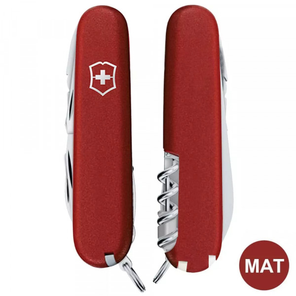 Складаний ніж 91мм Victorinox SWISSCHAMP 8 шарів 33 функції матовий Червоний (1.6795_M0007p)