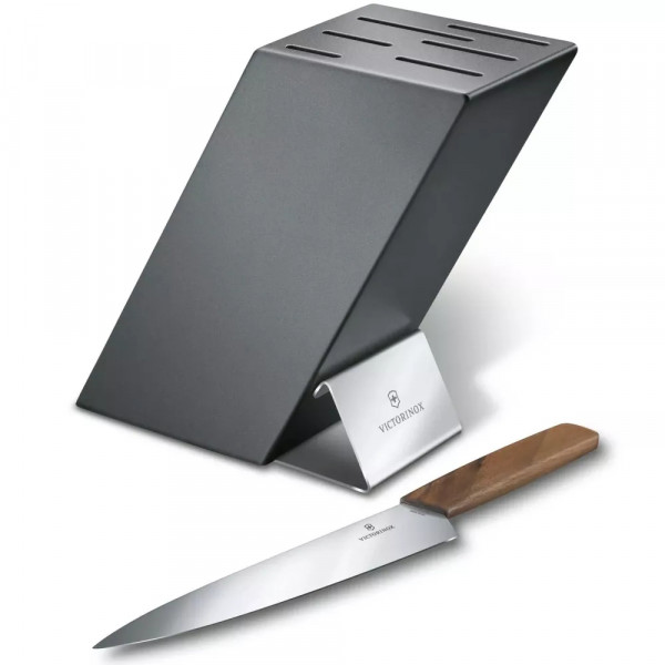 Підставка для кухонних ножів Victorinox Modern Swiss Modern букова 200 × 170 × 95 мм Сіра (7.7086.0) Підставка для кухонних ножів Victorinox Modern Swiss Modern букова 200 × 170 × 95 мм Сіра (7.7086.0)