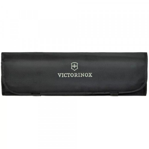 Набір кухонний 10 предметів у м'якому органайзері Victorinox CHEF'S SETS Chef's Knife Roll Starter Set Чорний (5.4964.1)