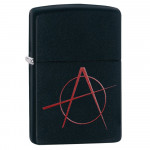 Запальничка Zippo (Зіппо) BLACK MATTE ANARCHY 20842