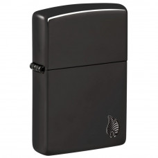 Запальничка Zippo (Зіппо) Armor® High Polish Black Flame Design 46402