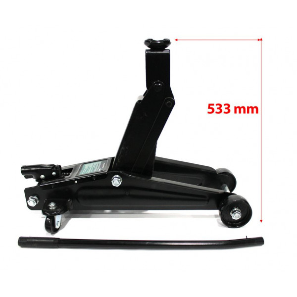 Домкрат підкатний гідравлічний 3 т (h min 192мм, h max 533мм) ROCKFORCE RF-TH23003