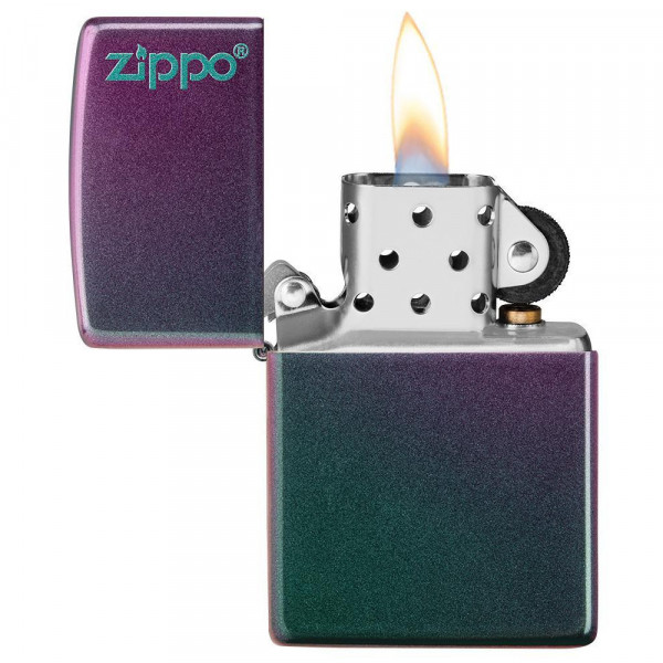 Запальничка Zippo (Зіппо) Reg Iridescent Matte Logo 49146ZL Запальничка Zippo (Зіппо) Reg Iridescent Matte Logo 49146ZL