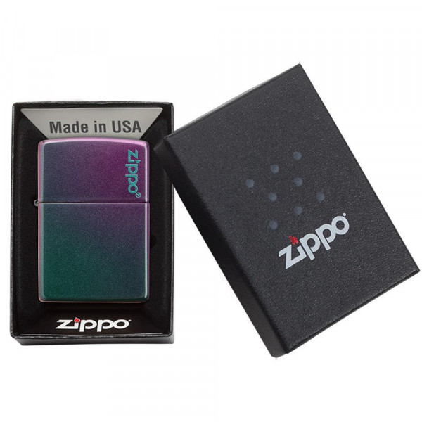 Запальничка Zippo (Зіппо) Reg Iridescent Matte Logo 49146ZL Запальничка Zippo (Зіппо) Reg Iridescent Matte Logo 49146ZL