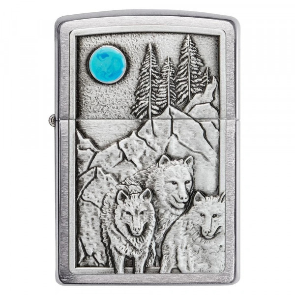 Запальничка Zippo (Зіппо) Wolf & Pack Emblem 49295
