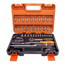Набір інструментів 46 предметів 1/4'' (6гр.) (4-14мм) IS-2462-5 EURO