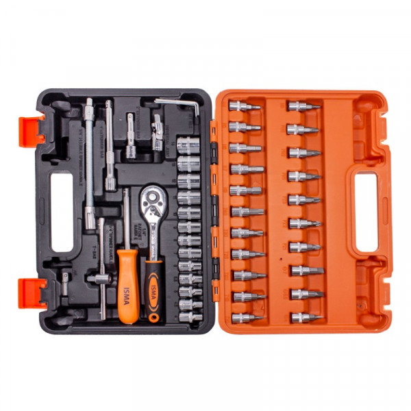 Набір інструментів 46 предметів 1/4'' (6гр.) (4-14мм) IS-2462-5 EURO