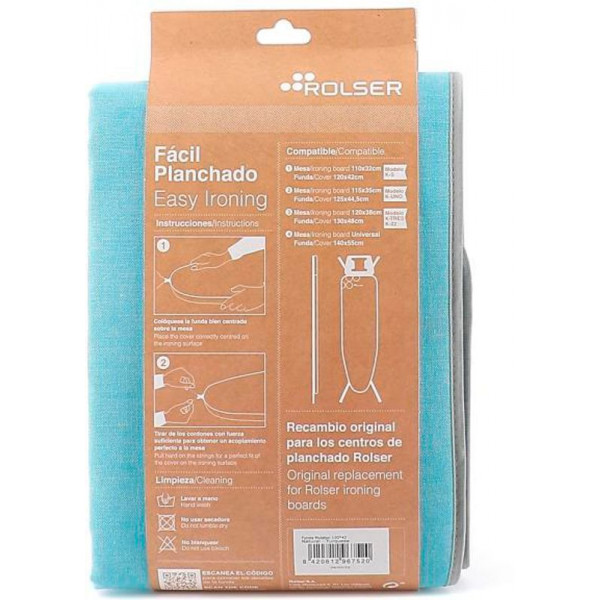 Чохол для прасувальної дошки Rolser Muleton Turquesa 130 x 48 см (FUR003-2088) (931981) Чохол для прасувальної дошки Rolser Muleton Turquesa 130 x 48 см (FUR003-2088) (931981)