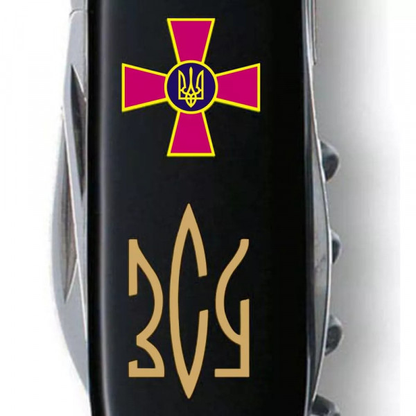 Складной нож Victorinox Climber Army Эмблема ЗСУ и Трезубец ЗСУ (1.3703.3_W1015u) Складной нож Victorinox Climber Army Эмблема ЗСУ и Трезубец ЗСУ (1.3703.3_W1015u)