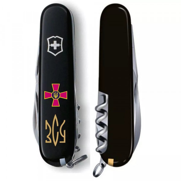 Складной нож Victorinox Climber Army Эмблема ЗСУ и Трезубец ЗСУ (1.3703.3_W1015u) Складной нож Victorinox Climber Army Эмблема ЗСУ и Трезубец ЗСУ (1.3703.3_W1015u)