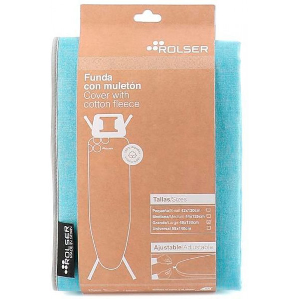 Чохол для прасувальної дошки Rolser Muleton Turquesa 130 x 48 см (FUR003-2088) (931981) Чохол для прасувальної дошки Rolser Muleton Turquesa 130 x 48 см (FUR003-2088) (931981)