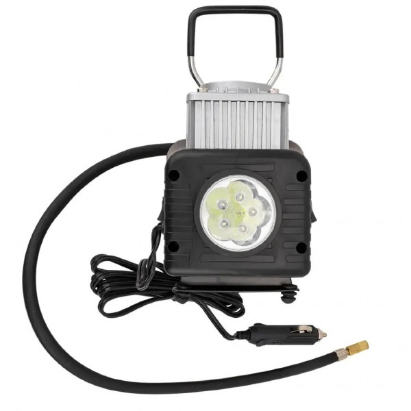 Компресор автомобільний з ліхтарем (12В, 65л/хв, 7 бар) у кейсі Rockforce RF-2014360