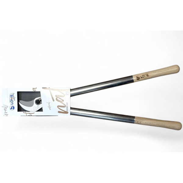 Сучкоріз обвідний дворучний LOWE Natural Series 21 N21.065, зріз 40 мм, 65 см, ручки з ясеня