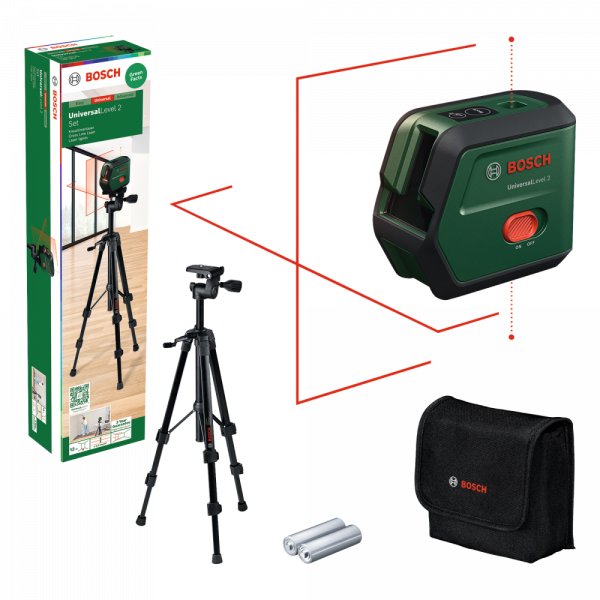 Перехресний лазер Bosch UniversalLevel 2 Set (0603663F01) Перехресний лазер Bosch UniversalLevel 2 Set (0603663F01)